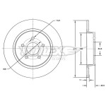 TOMEX Brakes Bremsscheibe